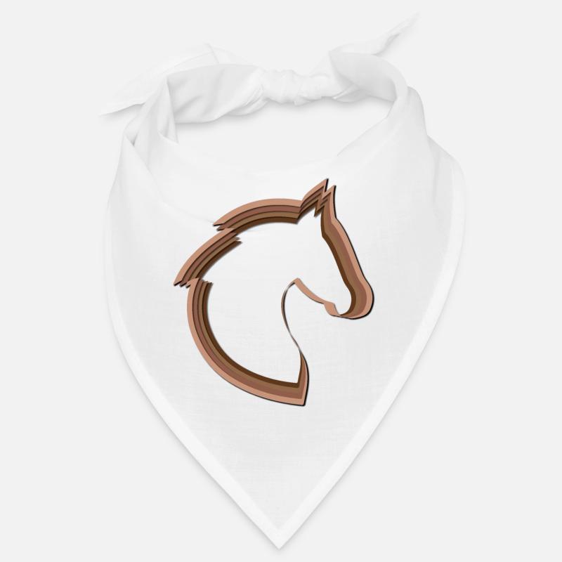 Scherenschnitt-Pferd Bandana