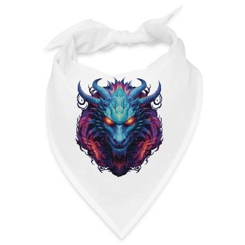 Mystic Dragon - Bandana - Weiß - Vorne
