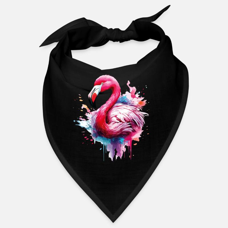 Flamingo Vogel Exotisch Sommer Splash Rosa Pink Bandana