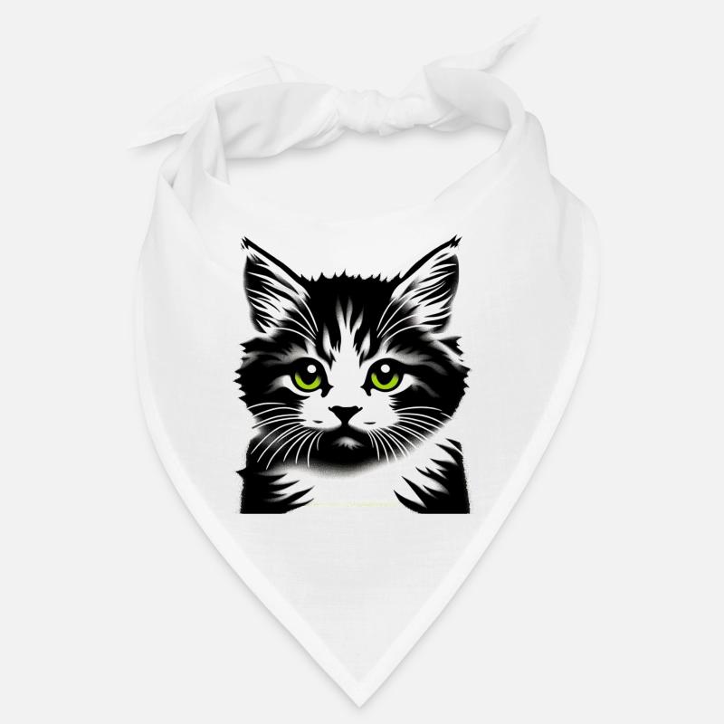 Visage de chat affectueux Bandana