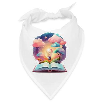 Zauberhafte Bücher Welten - Bandana - Weiß - Vorne