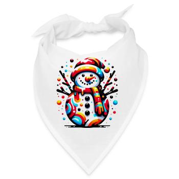 Funky Snowman - Bandana - Weiß - Vorne