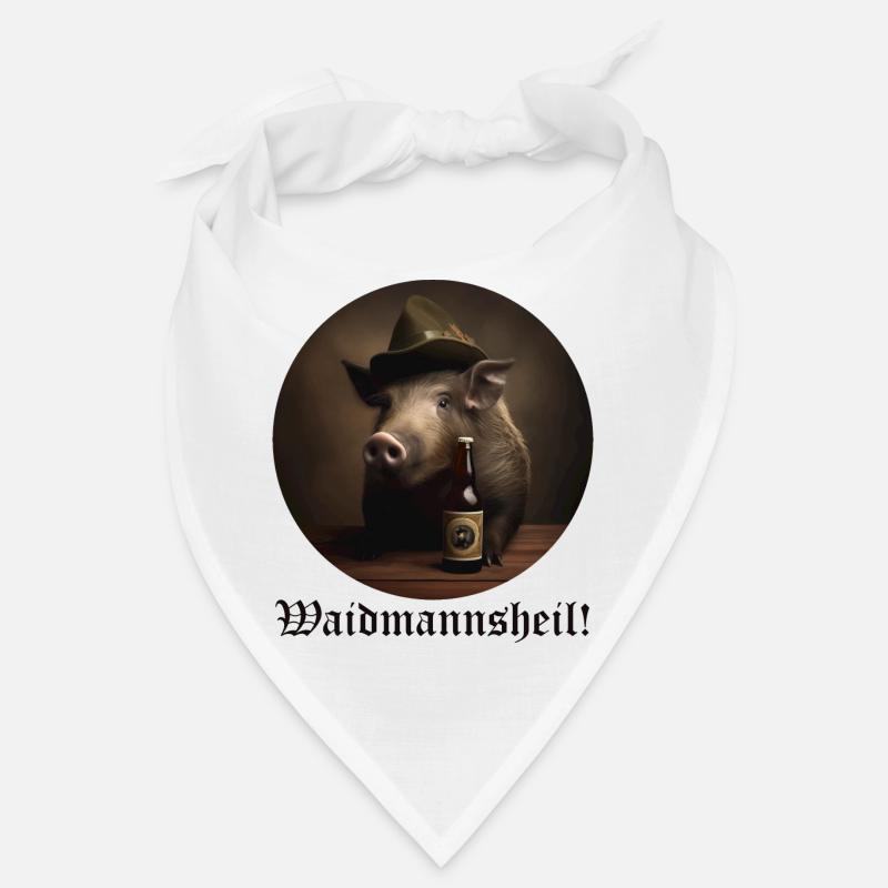 Wild boar with hat - Waidmannsheil Bandana