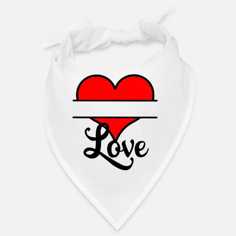 Logo heart with text space Bandana