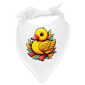 Entenküken Ente Ente - Bandana - Weiß - Vorne