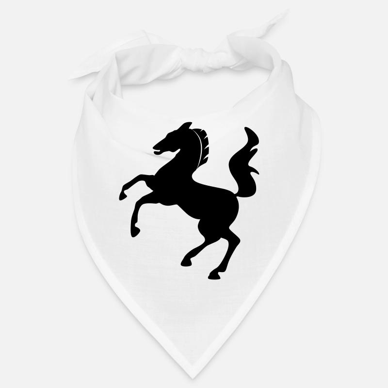 Symbole de cheval sautant dynamiquement Bandana