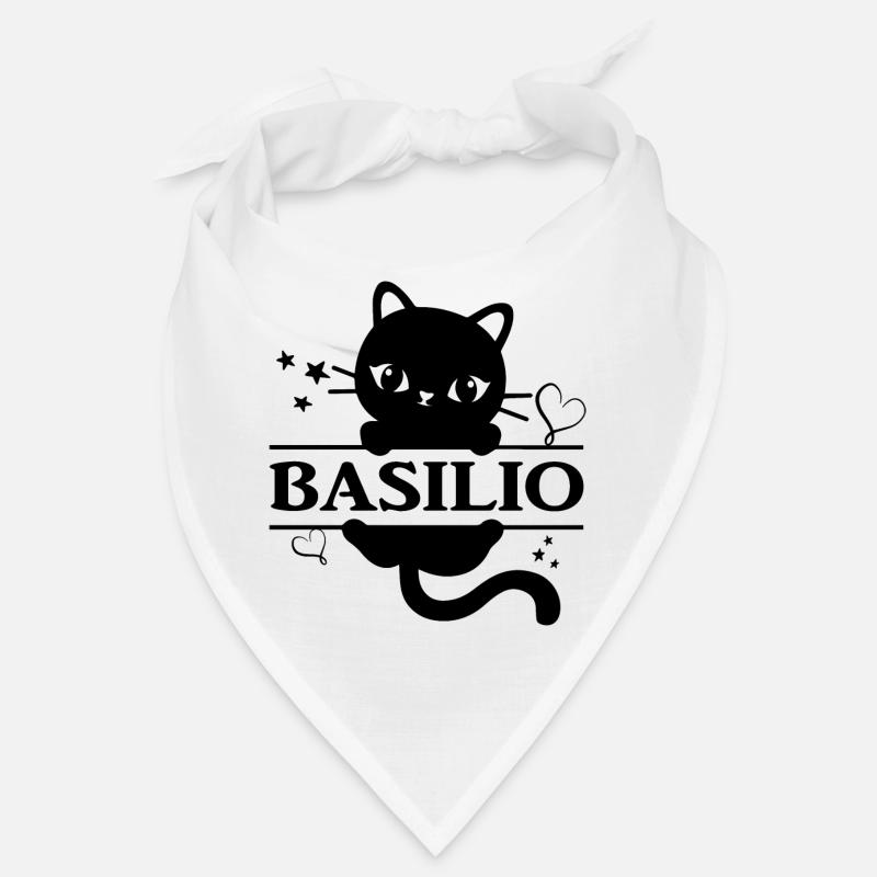 Basilio T-Shirt Katze Katzen-T-Shirt Geschenkidee Bandana