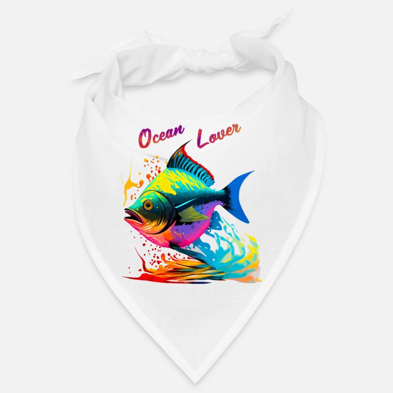 Ocean Lover. Colorful Fish Bandana