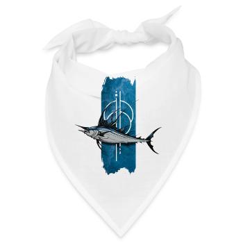 Der unerschütterliche Wächter: Marlin Majesty - Bandana - Weiß - Vorne