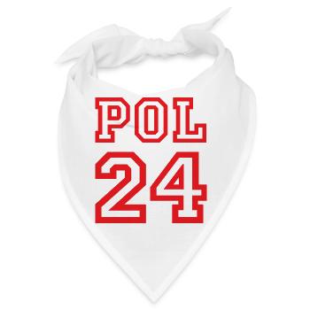 Poland Polska Polen - Bandana - Weiß - Vorne