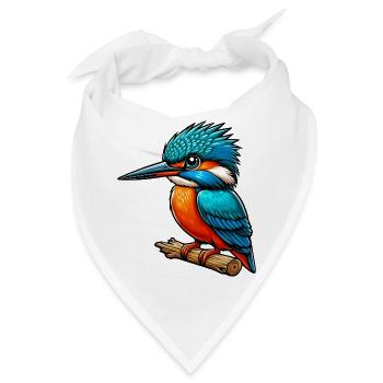 Eisvogel - Bandana - Weiß - Vorne