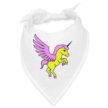 einhorn unicorn - Bandana - Weiß - Vorne