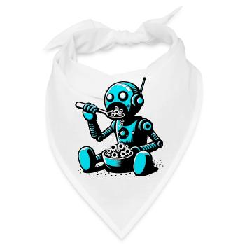 Marsianischer außerirdischer außerirdischer Roboter - Bandana - Weiß - Vorne