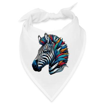 Zebra - Bandana - Weiß - Vorne