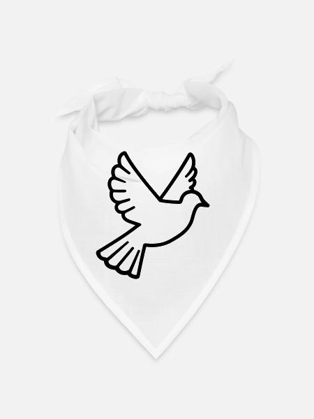 Dove - Bandana - white - Front