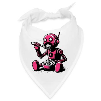 Marsianischer außerirdischer Alien-Roboter - Bandana - Weiß - Vorne