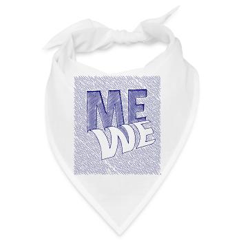 me we scribble - Bandana - Weiß - Vorne