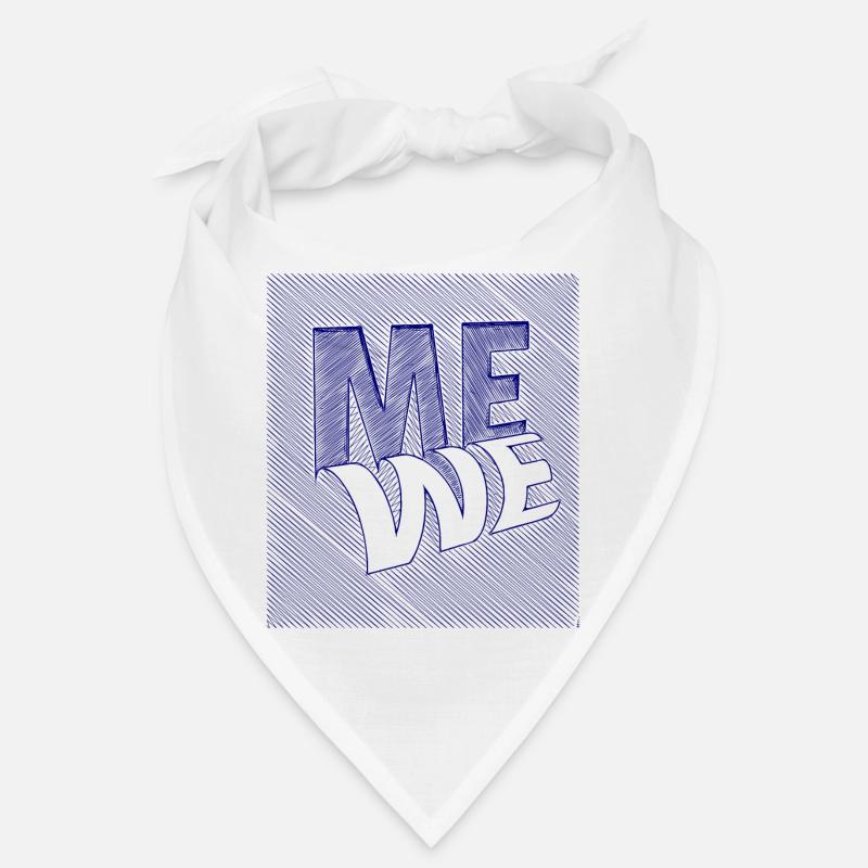 me we scribble - Bandana - Weiß