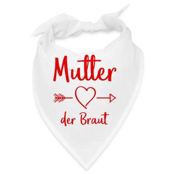 mutter der braut - Bandana - Weiß - Vorne