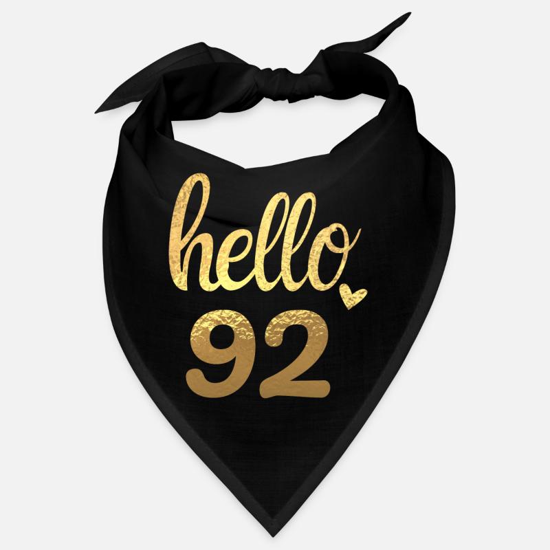 Hello 92 doré Bandana