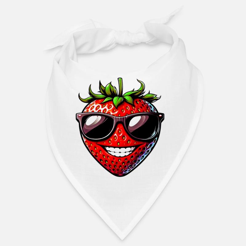 Fraise avec lunettes de soleil Bandana