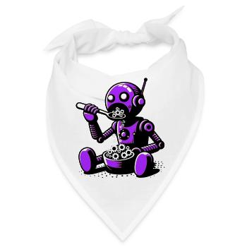 Marsianischer außerirdischer Alien-Roboter - Bandana - Weiß - Vorne