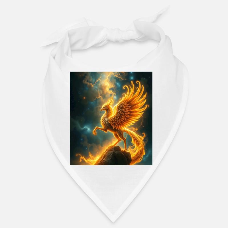 Phénix de feu dans la nébuleuse stellaire Bandana