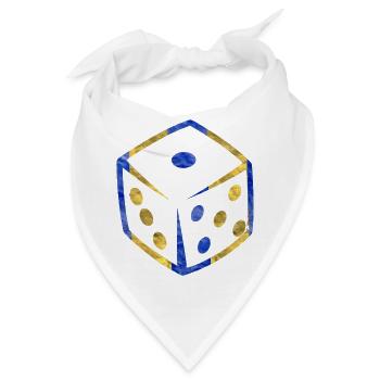 Würfel - Bandana - Weiß - Vorne
