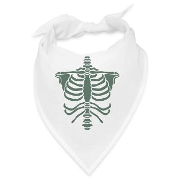 skelett body - Bandana - Weiß - Vorne