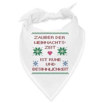 Weihnachtszeit Ugly Christmas - Bandana - Weiß - Vorne