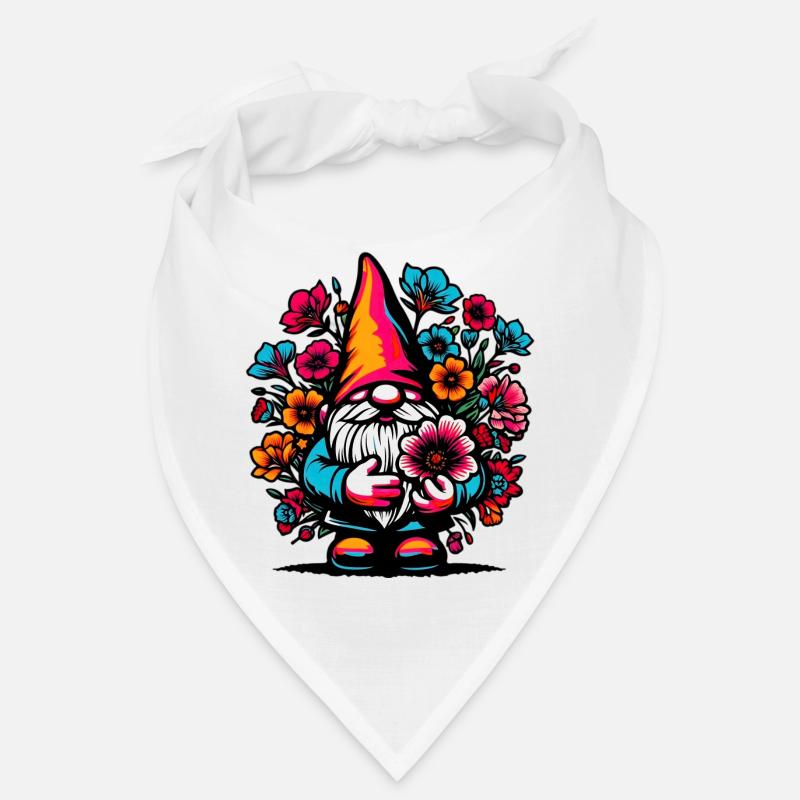 Gnome à fleurs Bandana