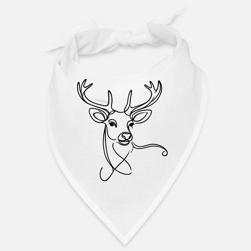 Hirsch schwarz Bandana
