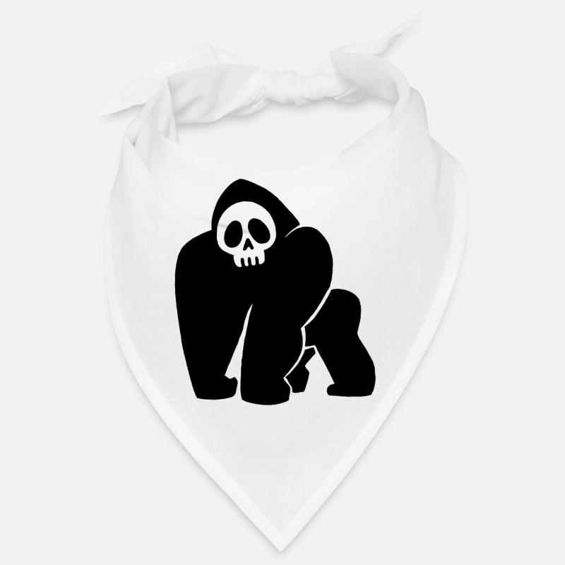 Black Gorilla Skull Bandana