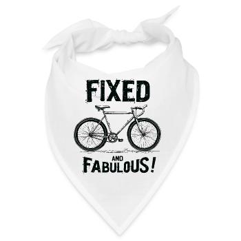 Fixies Fahrrad Urban City Style bike - Bandana - Weiß - Vorne