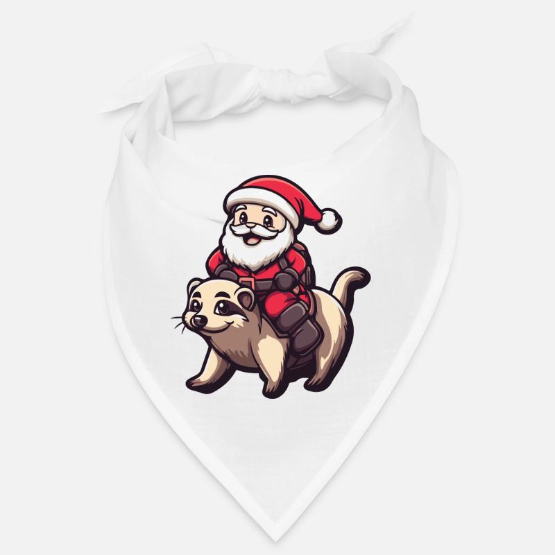 Erdmännchen Weihnachtsmann Cartoon Bandana