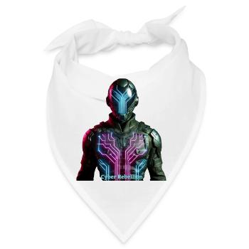 Cyber Rebellion - Digital Phantom - Bandana - Weiß - Vorne