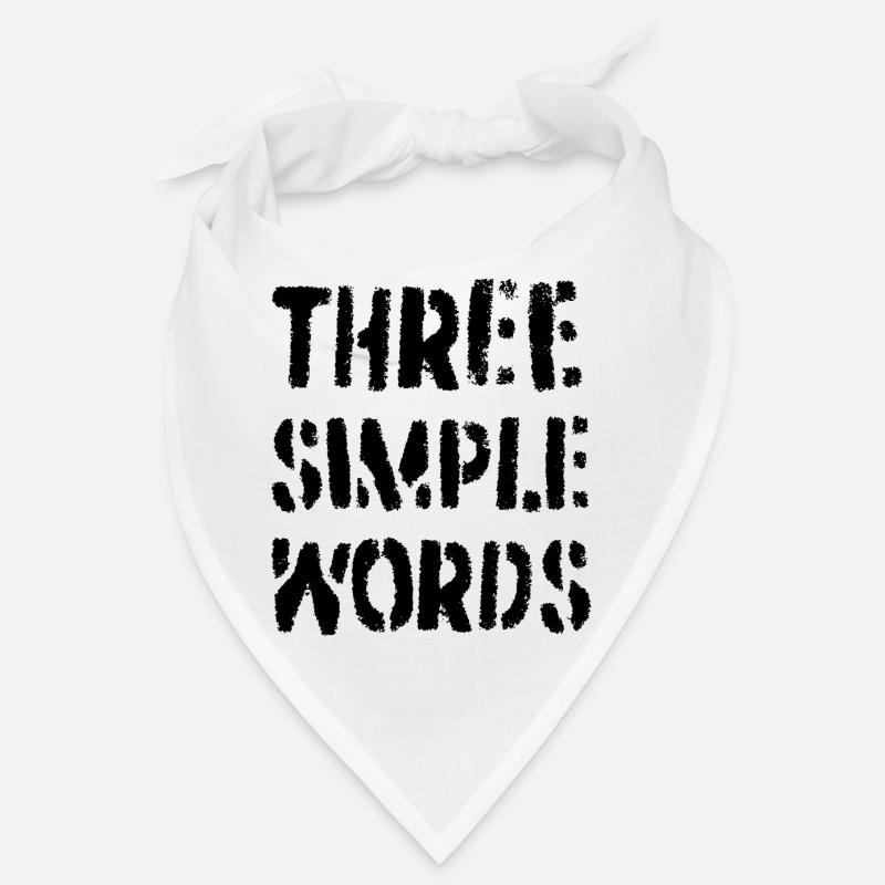 Three simple words Bandana