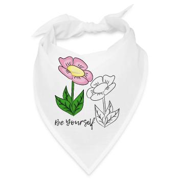 be yourself - Bandana - Weiß - Vorne