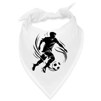 Fußballspieler - Bandana - Weiß - Vorne