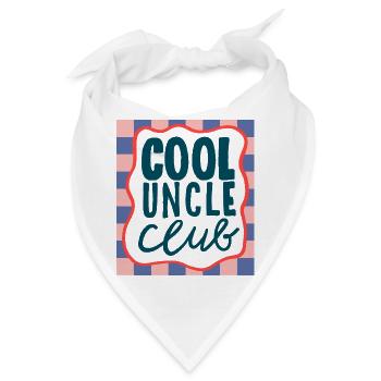 Cool Uncle Club Badge - Bandana - Weiß - Vorne