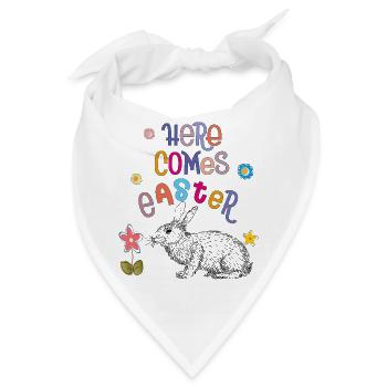 Happy Easter Osterhase - Bandana - Weiß - Vorne