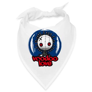 Voodoo-Liebe - Bandana - Weiß - Vorne