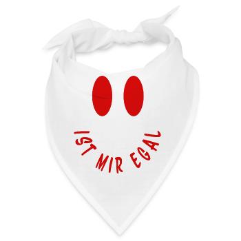 Ist mir egal - Bandana - Weiß - Vorne