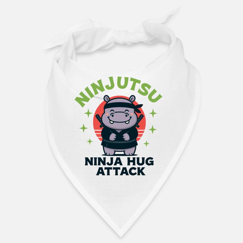 Ninja Cuddle Hippo Bandana