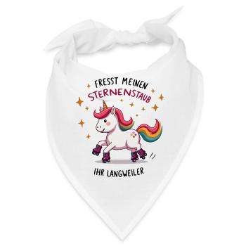 Rollschuh Einhorn - Bandana - Weiß - Vorne