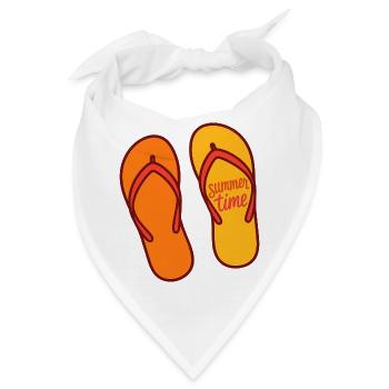 Sommerzeit - Bandana - Weiß - Vorne