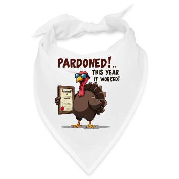 Pardoned Turkey - Bandana - Weiß - Vorne