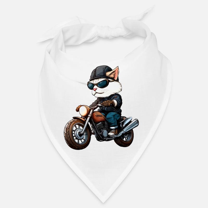 Motorcyclist Cat Bandana