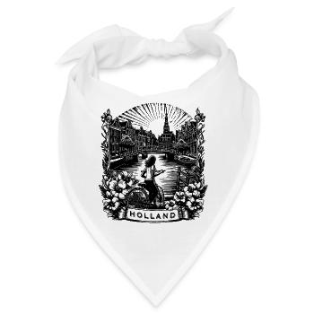 HOLLAND Shirt Design - Bandana - Weiß - Vorne