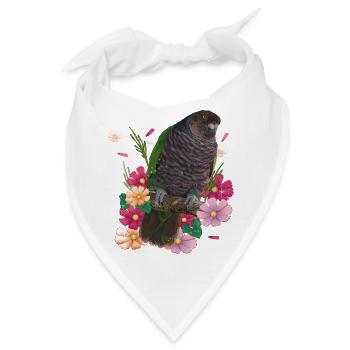 Der kaiserliche Papagei - Bandana - Weiß - Vorne